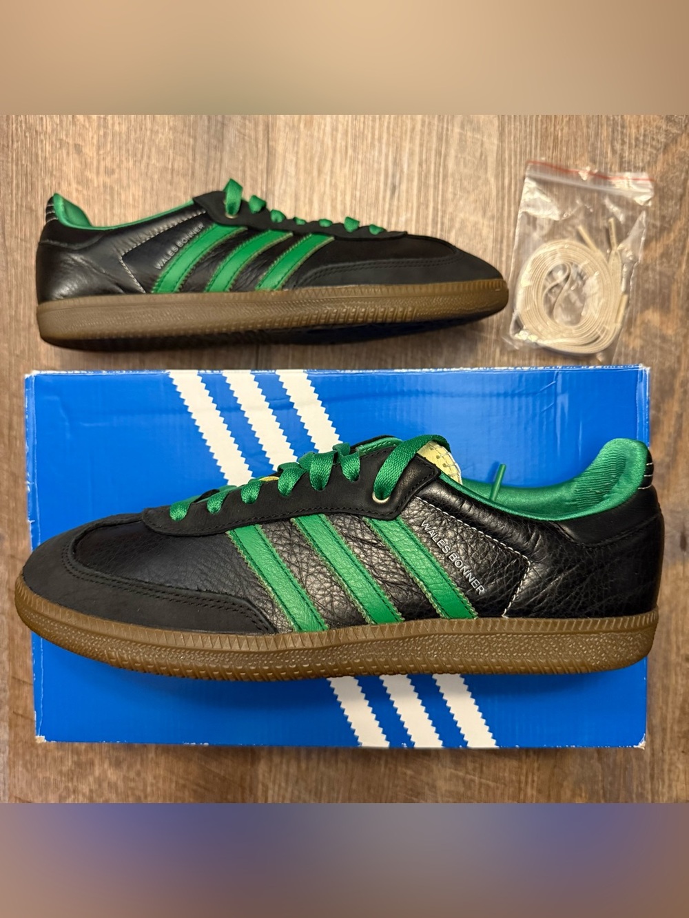 Wales Bonner x Adidas Samba Black Green